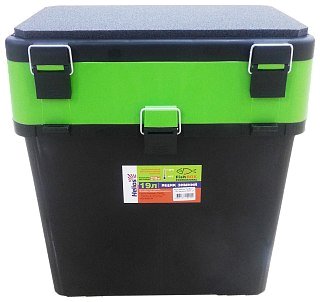 Ящик зимний Helios Fish box 19л двухсекционный зеленый - фото 11