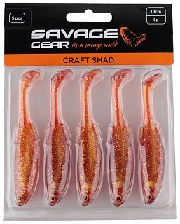 Приманка Savage Gear Craft shad 10см 6гр motor oil уп.5шт - фото 1