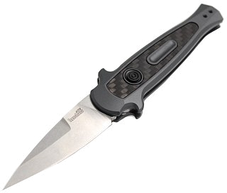 Нож Kershaw K7125GRY Launch-12 клинок CMP154 рукоять карбон - фото 3