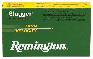 Патрон 20х70 Remington пуля Slugger High Velocity Rifled Slug 14g