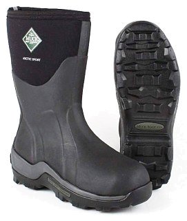 Сапоги Muck Boot Arctic sport утепленные короткие black - фото 1