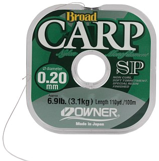Леска Owner Broad carp special 100м 0,20мм