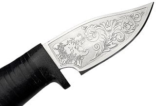 Нож Росоружие Малек ЭИ-107 кожа рисунок - фото 2