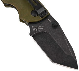 Нож Kershaw Shuffle II складной сталь 8Cr13MOV оливковая рукоятка - фото 4