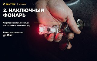 Фонарь Armytek Zippy WR Extended Set красный - фото 6