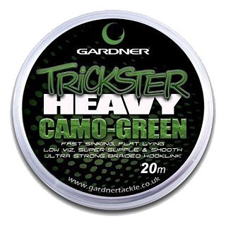 Поводочный материал Gardner trickster heavy camo green 20м 25lb