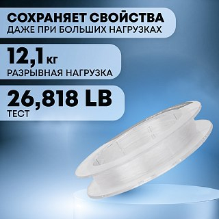 Леска Riverzone Fluorocarbon 30м 0,501мм 26,818lb - фото 3