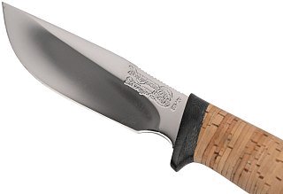 Нож Росоружие Сталкер сталь 40х10с2м рисунок рукоять береста - фото 4