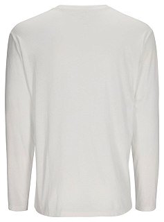 Футболка Simms Logo LS White  - фото 2