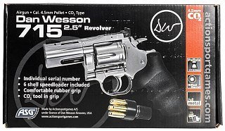 Револьвер ASG Dan Wesson 715 2,5 4,5 мм - фото 10
