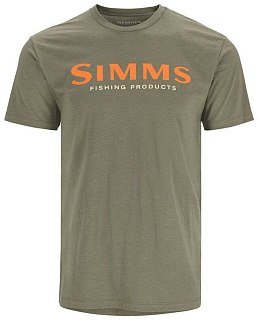 Футболка Simms Logo T-Shirt Military Heather 