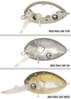 Воблер Pontoon21 Red rag 36F-SR 36мм 5,7гр 0,4-0,6м 842 - фото 2