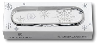 Нож Victorinox Explorer white christmas 16 функций белый - фото 4