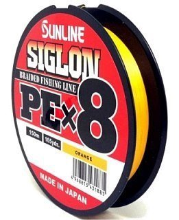 Шнур Sunline Siglon PEх8 orange 150м 1,5 25lb
