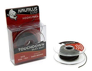 Поводковый материал Nautilus Silky soft touchdown 30lb 10м dark brown