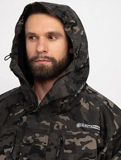 Куртка Huntsman Горка-5 демисезонный черный мультикам смесовая - фото 4