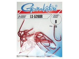 Крючок Gamakatsu LS-5260R red №8 - фото 2