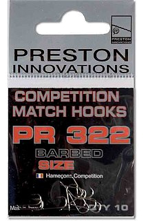 Крючок Preston competition hooks 322 №16 - фото 2