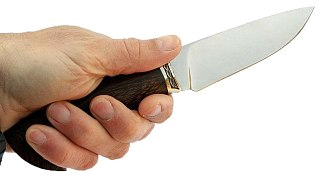 Нож ИП Семин Сокол кованая сталь 95x18 со следами ковки венге литье - фото 4