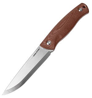 Нож Real Steel Pathfinder Fixed Brown Micarta клинок 14C28N 11,6см - фото 1