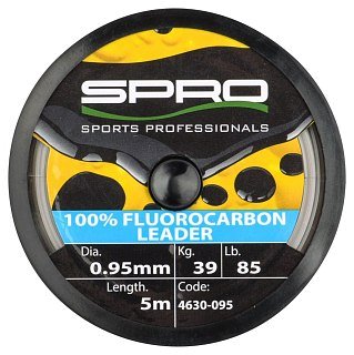 Леска SPRO 100% Fluor Carbon 0,95мм 5м - фото 3