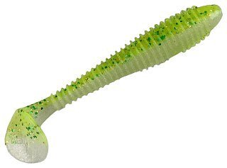 Приманка Keitech виброхвост Swing impact fat 3,8" Pal 02 Lime chart shad - фото 1