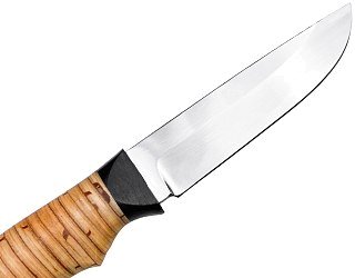Нож ИП Семин Ястреб кованая сталь Х12МФ береста - фото 2
