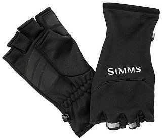 Перчатки Simms Freestone Half Finger Mitt Black  - фото 1
