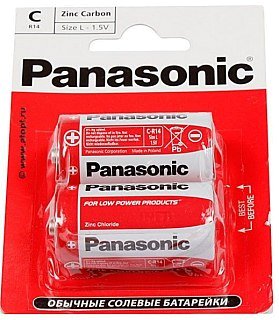 Батарейка Panasonic Zinc Carbon R14 C 1.5B уп.2шт