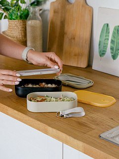 Ланчбокс Арктика 1350мл черный/бежевый - фото 9