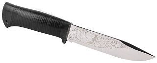 Нож Росоружие Баджер-2 рисунок кожа - фото 4