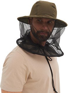 Панама-накомарник Huntsman Антигнус смесовая с кольцом хаки - фото 3