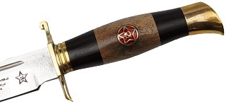 Нож Ладья Финка НКВД №1 граб/орех,сталь 95х18 - фото 3