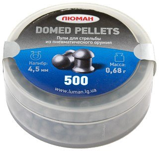 Пульки Люман Domed pellets круглоголовые 0,68 гр 4,5мм 500 шт