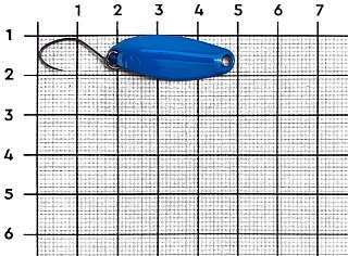 Блесна Nories Masukuroto 2,0гр цв.007 Doppel-Blau - фото 3