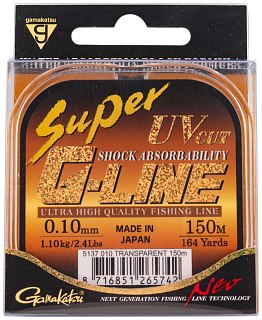 Леска Gamakatsu Super G-Line neo clear 0,10мм 150м