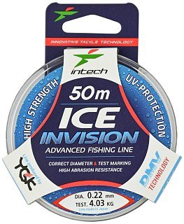 Леска Intech Invision Ice Line 50м 0.22мм 4.03кг - фото 1