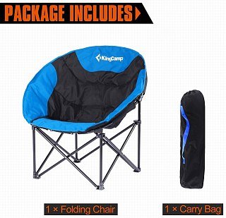 Кресло King Camp Moon leisure chair складное 84х70х80см синее - фото 8