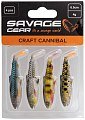 Приманка Savage Gear Craft cannibal paddletail 6,5см 4гр clear water mix 4шт