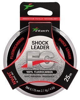 Леска Intech FC Shock Leader 25м 0.178мм 2,1кг 4.6lb - фото 1