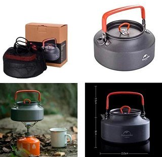 Чайник Naturehike Outdoor picnic 1,1л grey - фото 5