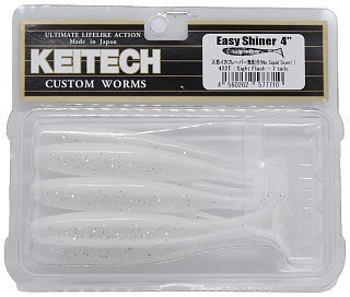 Приманка Keitech виброхвост Easy shiner 4" 422 sight flash 7шт - фото 1