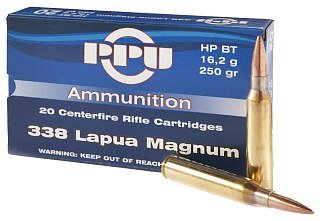 Патрон 338Lapua Mag PPU HP BT 16,2г