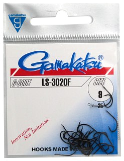 Крючок Gamakatsu LS-3020F black №9 - фото 1