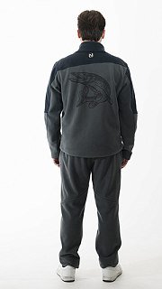 Джемпер Nautilus Keepler флисовый Dark Grey/Grey с принтом - фото 4