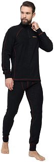 Термобелье Huntsman Thermoline zip флис черный р.S - фото 10