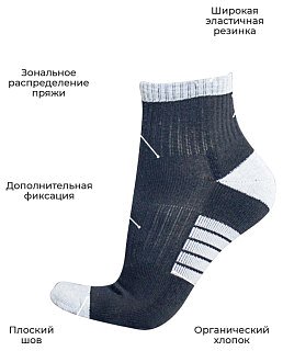 Носки Talberg Sahara Organic +15C черный 36-38 - фото 4