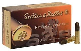 Патрон 22 LR Sellier&Bellot 2,56г Subsonic LRN (50шт) - фото 2