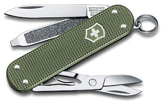 Нож Victorinox Classic Alox 58мм 5 функций оливковый - фото 1