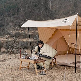 Спальник Naturehike CW1000 Mummy goose down khaki 1000G левый - фото 5